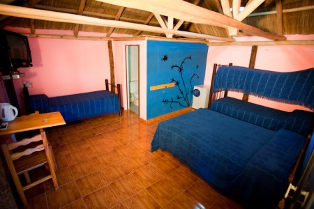Interior de cabañas para 5 personas